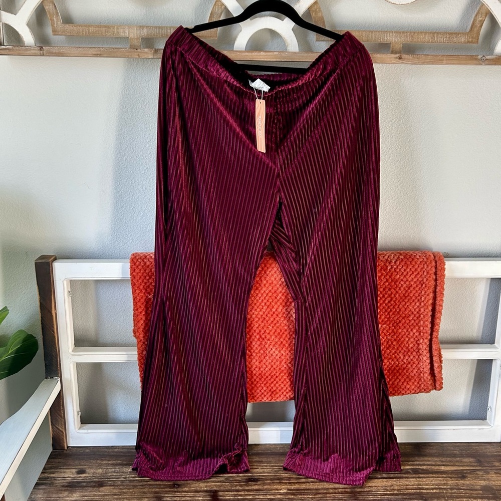 High waisted flair pants